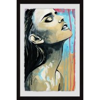 MARMONT HILL 'Melted World' Framed Painting Print - Multi-Color 24 x 36