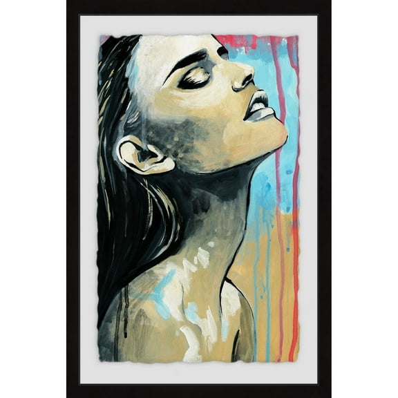 MARMONT HILL 'Melted World' Framed Painting Print - Multi-Color 24 x 36