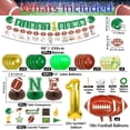 thumbnail image 2 of Football 1st Birthday Decorations, include First Down Banner, Football Monthly Photo Banner, One Year Old Centerpiece, Cake Toppers, Balloons for Boys Baby First Birthday Football Party Supplies, 2 of 8