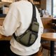 thumbnail image 5 of Bolsa de pecho de nailon impermeable para hombre mujer unisex, bolsa cruzada con correa ajustable, bolsa de hombro antirrobo para viajes, desplazamientos, deportes, estilo urbano, 5 of 6