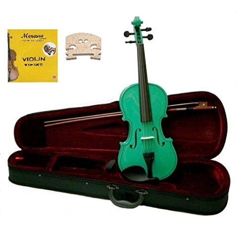 Size Black Acoustic Violin with Case and Bow+Free Rosin+Merano Brand E String Full GRACE 4/4 