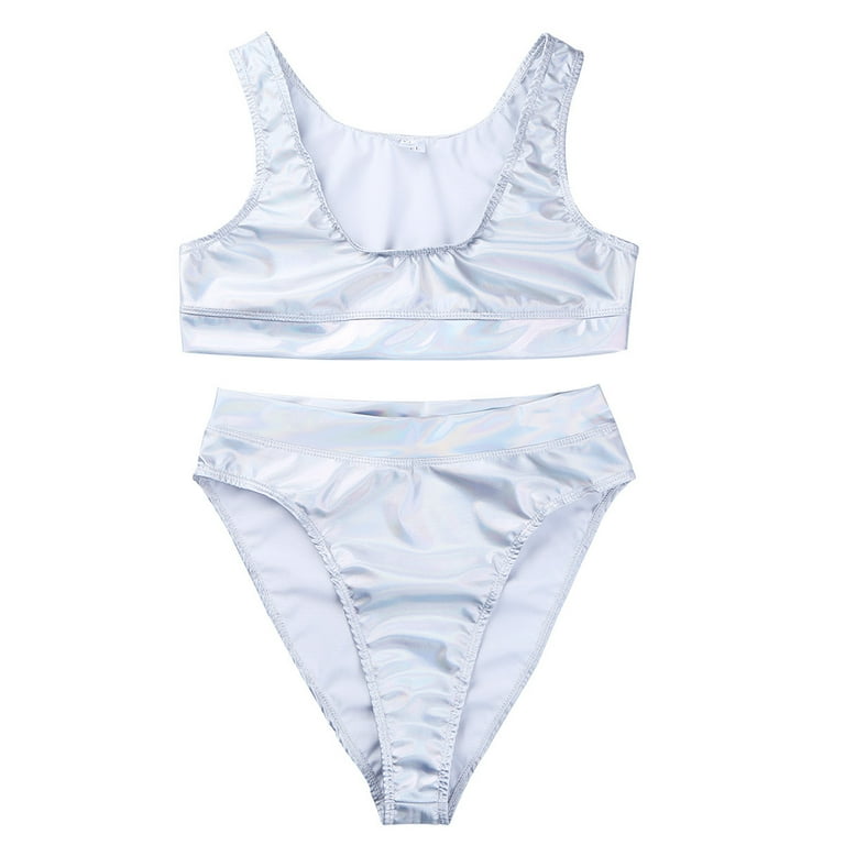 Holographic high deals waisted bikini