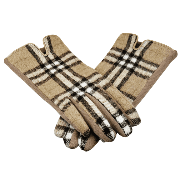 VIA FIORE Women’s Classic Plaid Winter Gloves – Soft & Warm Everyday Fit