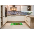 thumbnail image 6 of Ahgly Company Machine Washable Indoor Rectangle Transitional Neon Green Area Rugs, 4' x 6', 6 of 7