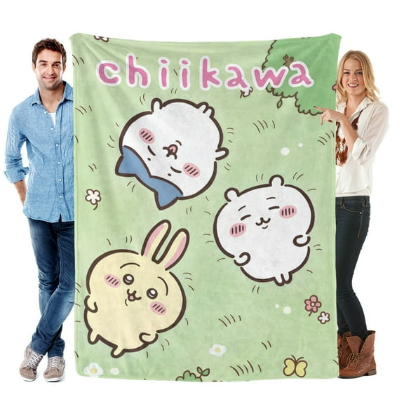 Chiikawa Blanket Soft Bed Sofa Throw Cozy Lightweight Birthday Gift for Kids