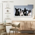 thumbnail image 5 of Elephant Stock French Bulldog Puppies Wall Art - Horizontal Canvas Wall Art - Living Room Wall Decor - Animal Canvas - Blue And Black Decor - 36" x 24", 5 of 8
