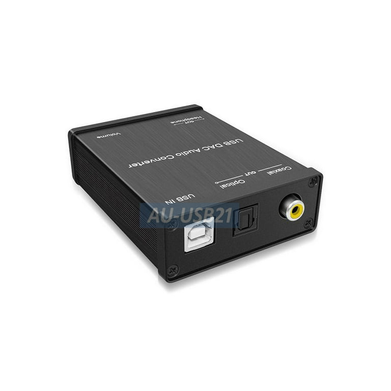 Brink huh Blive skør Premium 24-Bit 192kHz USB DAC SPDIF External Sound Card For PC Mac PS4  Android With Volume Control - Walmart.com