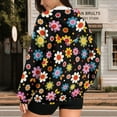 thumbnail image 4 of Yuyamidu Womens Zip Up Hoodies Floral Jackets for Women Hippie Hoodie Zip Up Hoodie Women Oversized Sweatshirt Womens Plus Size Sweatshirts with Zipper XS, 4 of 8