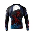 thumbnail image 2 of Raven Fightwear Men's The Lycan Rash Guard MMA BJJ Black, 2 of 3