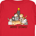 thumbnail image 4 of Inktastic Merry Catmas with Cat Tree and Yellow Star Boys or Girls Long Sleeve Toddler T-Shirt, 4 of 5