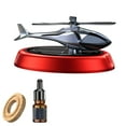 thumbnail image 1 of spellwife Helicopter Car Air Freshener Office Dual Frequency Mode Solar Autorotation Red, 1 of 9
