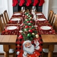 thumbnail image 5 of Christmas Placemats Set of 6, Santa Claus Place Mats Merry Christmas Snowflake Buffalo Plaid Placemat Table Decoration for Kitchen Table Dinner Xmas Holiday Party Decor Indoor Outdoor 13x19 Inch, 5 of 9