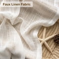 thumbnail image 2 of DriftAway Linen Curtains 54 Inches Long for Living Room Semi Sheer 2 Panels Farmhouse Natural Flax 3 Inch Rod Pocket Back Tab Boho Rustic Light Filtering Window Drapes for Bedroom Privacy Assured, 2 of 7
