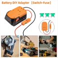 thumbnail image 3 of Adaptador de Batería para para Batería de 18 V con Interruptor, Fusibles y Terminales de Cable, Kit Convertidor de Batería para Herramientas Eléctricas, 3 of 9