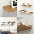 thumbnail image 4 of Long Floating Shelves, Set Modern Wall Shelf for Bedroom, Nursery Book Shelf with Lip, Picture Ledge Shelf for Living Room, Bathroom, Kitchen, 4 of 6