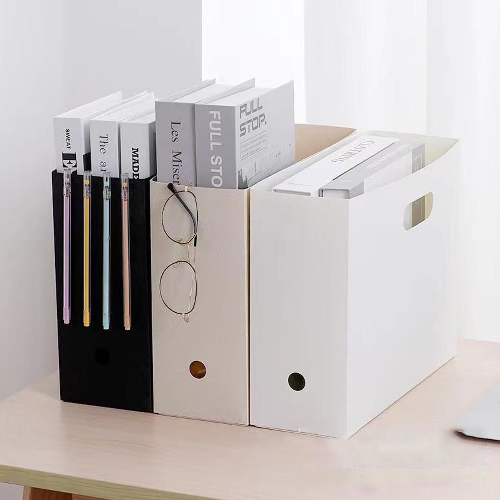 Piwvid Foldable Scrapbook Paper Storage Organizer, Scrapbook Paper Storage, Plastic File Organizer, Storage Bins Cubes for Accessary Storage