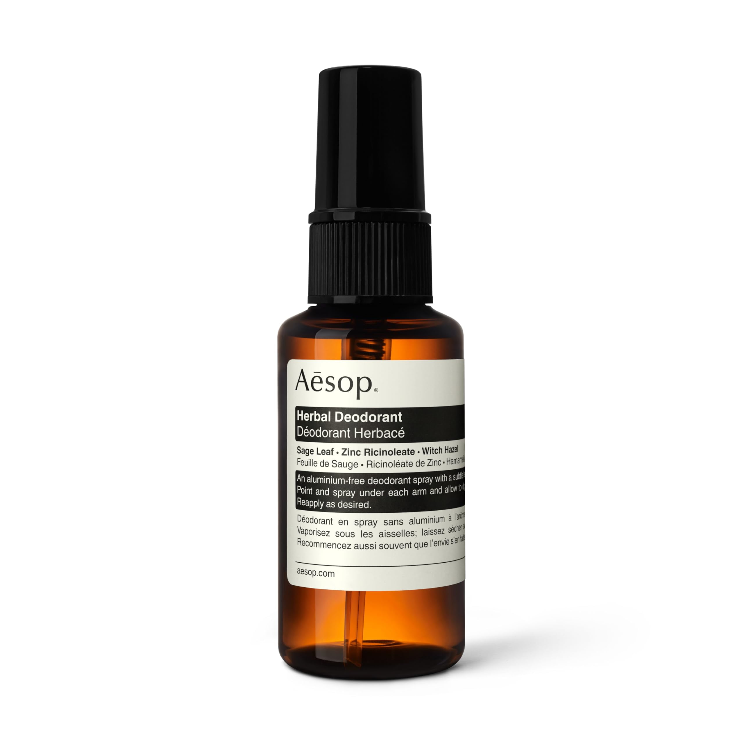 Aesop Herbal Deodorant Spray | Zinc Ricinoleate and a Blend of