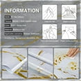 thumbnail image 3 of Gold and White Marble Contact Paper Modern Glossy Thick Peel and Stick Wallpaper A Set of 15.7"x472" Waterproof Self Adhesive Removable Wall Paper for Countertop Furniture Kitchen Bathroom, 3 of 9