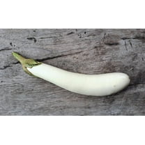 40 Seeds White Star FINGER FRUIT EGGPLANT Solanum Melongena Aubergine Fruit Vegetable Seeds