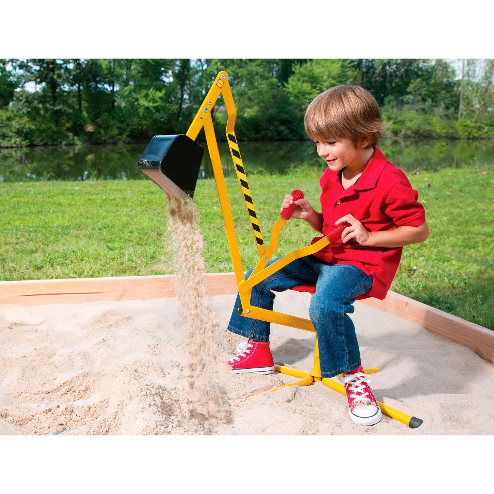 excavator sandbox toy