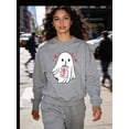 thumbnail image 3 of Halloween Diet Coke Ghost Sweatshirt Coke Ghost Shirt Funny Cute Skeleton Coke Tops, 3 of 6