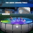 thumbnail image 5 of (Paquete de 2) Luz LED sumergible recargable, luces subacuáticas con imán IP68, cambio RGBW controlado por control remoto, luz de piscina para acuarios, 5 of 5