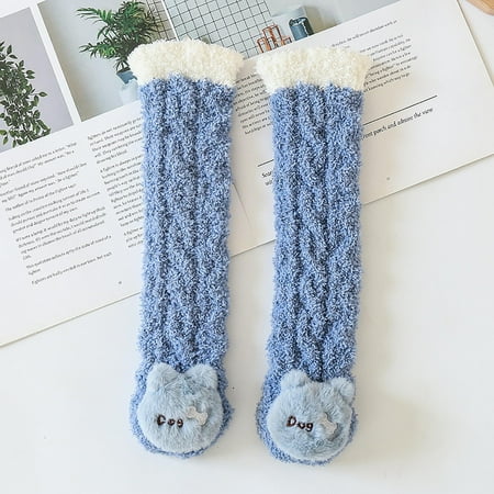 

Make a Splash! YOHOME 0-3 Years Coral Fleece Children S Socks Thickened Baby Floor Socks Baby Newborn Boys and Girls Mid-Tube Sleeping Socks