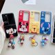 thumbnail image 2 of Con Colgante Disney Mickey Minnie Mouse Stitch Winnie the Pooh IMD Suave TPU Funda A Prueba De Golpes Para OPPO Find N2 Flip Cubierta Trasera Gao Jiahui unisex, 2 of 2