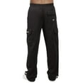 thumbnail image 4 of Men's Fleece Heavyweight Cargo Pants Sweatpants, Black, Small, 4 of 5