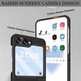 thumbnail image 6 of for Samsung Galaxy Z Flip 5 Case with Ring, Shockproof Thin Slim PC Protective Phone Case for Galaxy Z Flip 5G, Black, 6 of 8