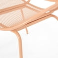 thumbnail image 3 of Noble House Elloree 3 Piece Outdoor Conversation Set in Matte Orange, 3 of 17