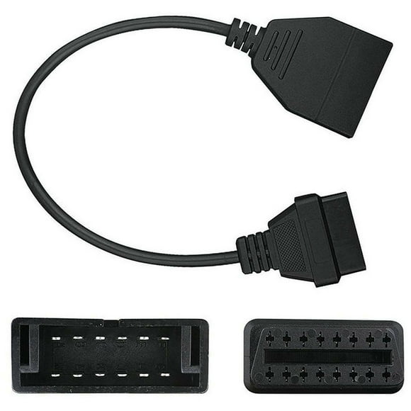 Essen 12 Pin to 16 Pin OBD2 Diagnostic Convertor Adapter Cable Line Connector for GM