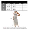 thumbnail image 3 of Vestido bodycon midi bohemio a rayas sin mangas para mujer Vestido largo sin mangas Alsol Lamesa, 3 of 5