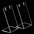 thumbnail image 1 of LJJCSFF 2pcs L Shape Jewelry Display Clear Acrylic Earring Holder Display Stands Single Pair Earring Holders Necklace Display Racks Earring Stud Organizer Holder Hanging, 1 of 7