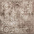 thumbnail image 1 of Unique Loom Sofia Collection Area Traditional Vintage Rug, French Inspired Perfect for All Home Décor, 6 Feet, Brown/Tan, 1 of 5