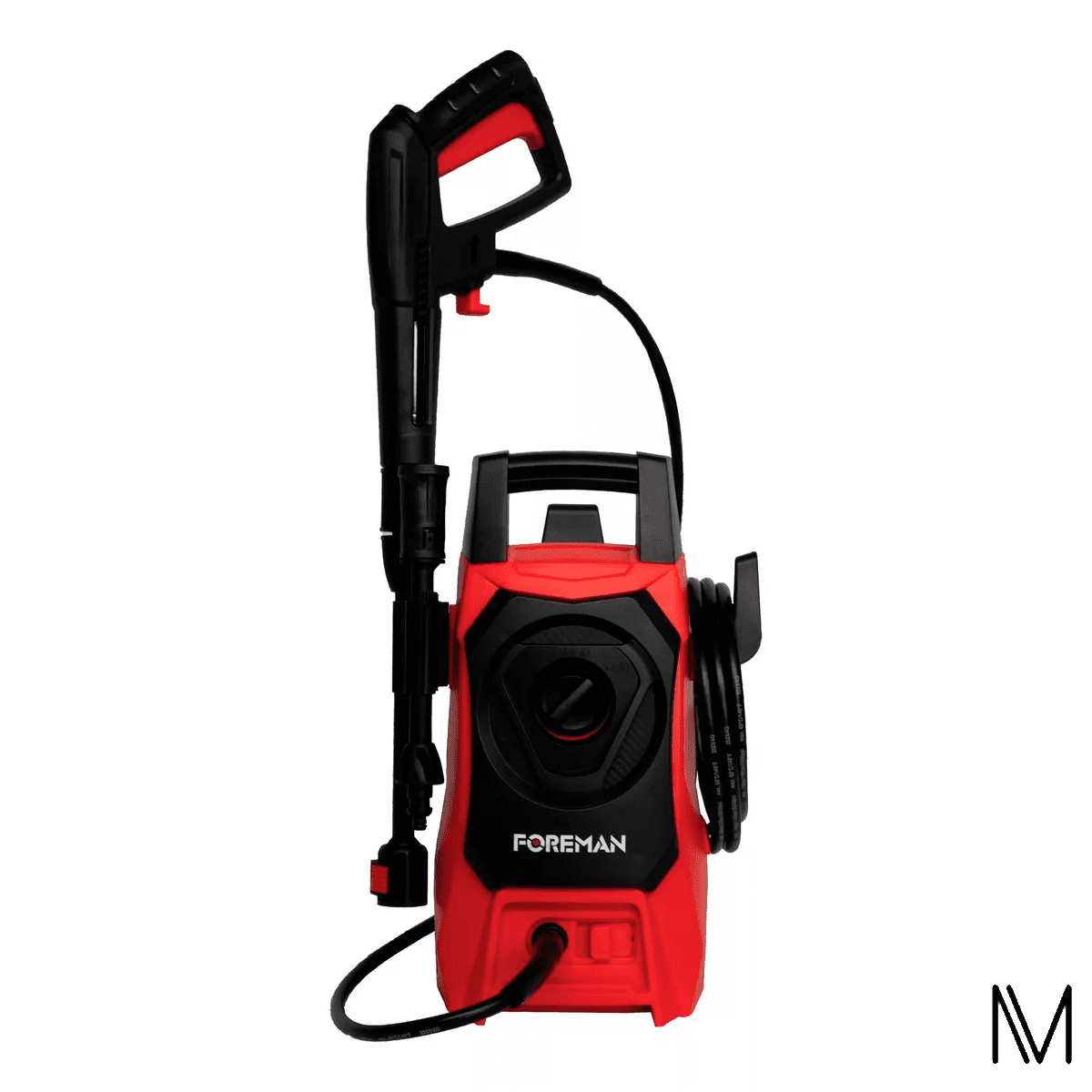Foreman Hidrolavadora Eléctrica Alta Presión 1200w 1300 Psi Color Rojo ...