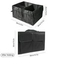 thumbnail image 3 of Usloyux Under $5 Car Trunk Organizer, Foldable Storage Box for Vehicle, Multi-Purpose Collapsible Container, Auto Accessories Storage Bin, Rear Cargo Organizer for SUV Truck, Black Car Storage, 3 of 7