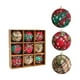 thumbnail image 2 of Adorno para colgar: esferas decorativas de 8 cm recubiertas de tela para fiestas navideñas en casa, 2 of 7
