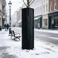 thumbnail image 4 of Tree Rhizome Protector Winter Cold Protection Cover for Trees and Shrubs, Aluminum Foil Insulated Tree Trunk Wrap for Freeze Frost Wind Sun Protection, 100x30cm, 100%Oxford Cloth Construction, Black, 4 of 6