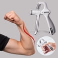 thumbnail image 3 of Likrtyny Fuerza agarre ajustable 5-60 con ejercitador mano contrario (blanco), 3 of 9