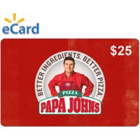 Papa John's $25 (Email Delivery)
