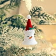 thumbnail image 5 of Mouliraty Cute Santa Claus, Snowman & Reindeer Bell Ornaments, 5.51in Christmas Tree Decorations, Xmas Hanging Figurines for Home, Holiday Party Supplies, 5 of 6
