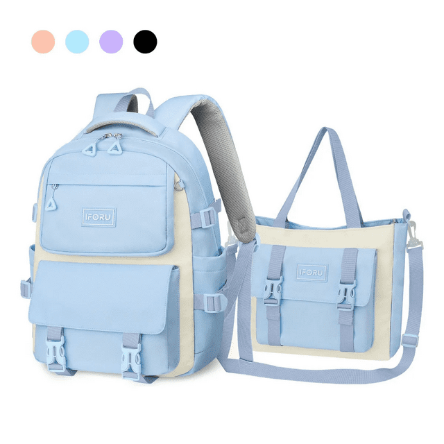 Mochila escolar backpack-13 Xtellar color azul tela lisa 30L