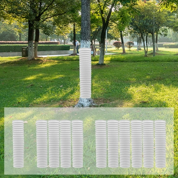 Fiudx Protector de Árbol Corrugado, Material Pp Duradero, Diseño de Tamaño Flexible, Protege Troncos de Daños, Protector de Corteza Reutilizable, Fácil Instalación, Protección para Árboles Jóvenes, T