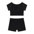 thumbnail image 4 of JanJean Kids Girls Two-Piece Ballet Dance Gymnastics Leotard Sports Outfits Tank Top with Black M, 4 of 6
