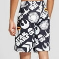thumbnail image 2 of Bioworld Star Wars Disney Men's Stormtrooper Swim Trunks Board Shorts - Black - (Medium), 2 of 2