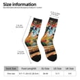thumbnail image 2 of Lukts Graffiti Lamp Urban Scene Pattern Womens Crew Soft Moisture-wicking Socks,Moisture Control Crew Socks,Mid Calf Socks, 2 of 6