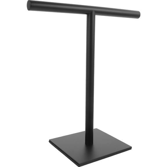 HONMEET Freestanding Black Stainless Steel Hand Towel Holder Countertop Bathroom Accessory 1Set
