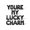Black, variant on Letter Balloons - YOURE MY LUCKY CHARM 16" Inch Alphabet Letters Foil Mylar Balloon St. Patrick's Day Party Banner (Black)