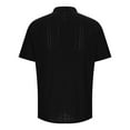 thumbnail image 6 of fatyb Mens Casual Tshirts Stand Collar V Neck Eyelet Embroidery Shirts Lightweight Summer Beach Tops, 6 of 6